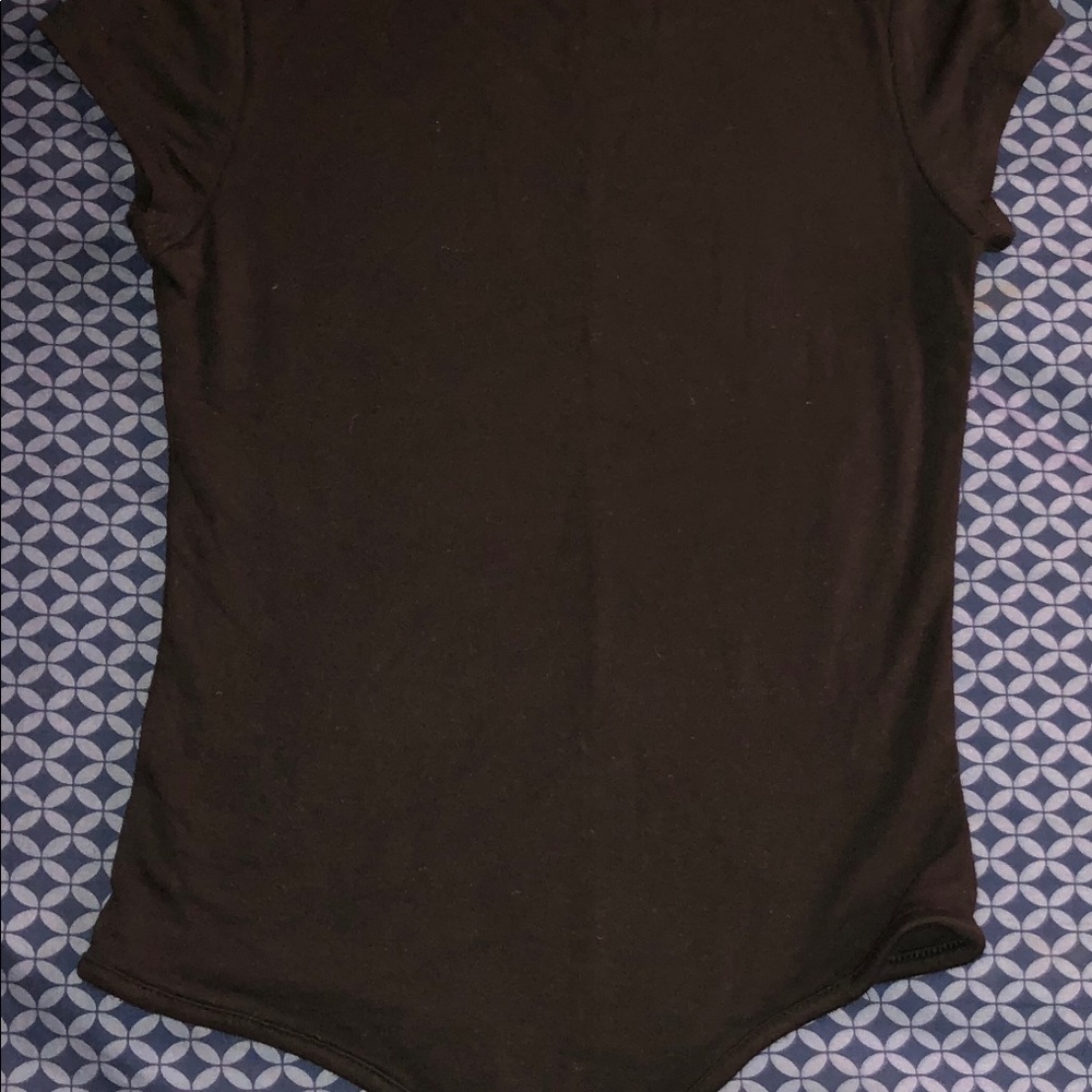 Black turtle neck bodysuit